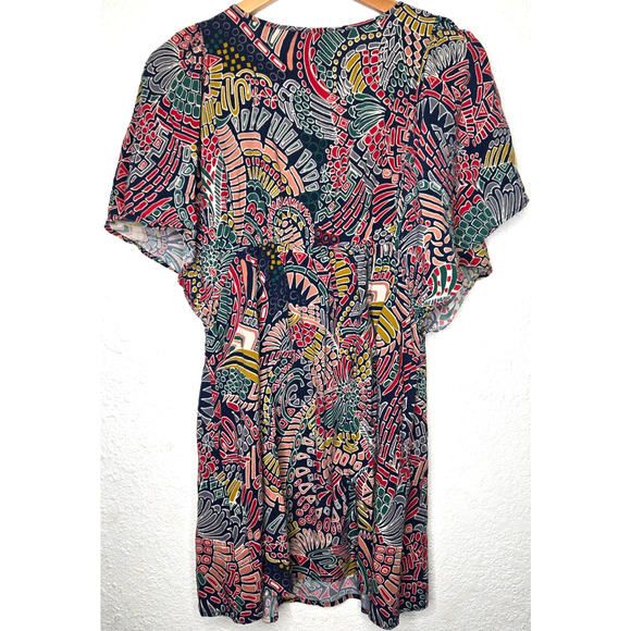 Vintage Flying Tomato Dress Small Embroidered Festival Boho Butterfly Sleeve - Picture 4 of 7